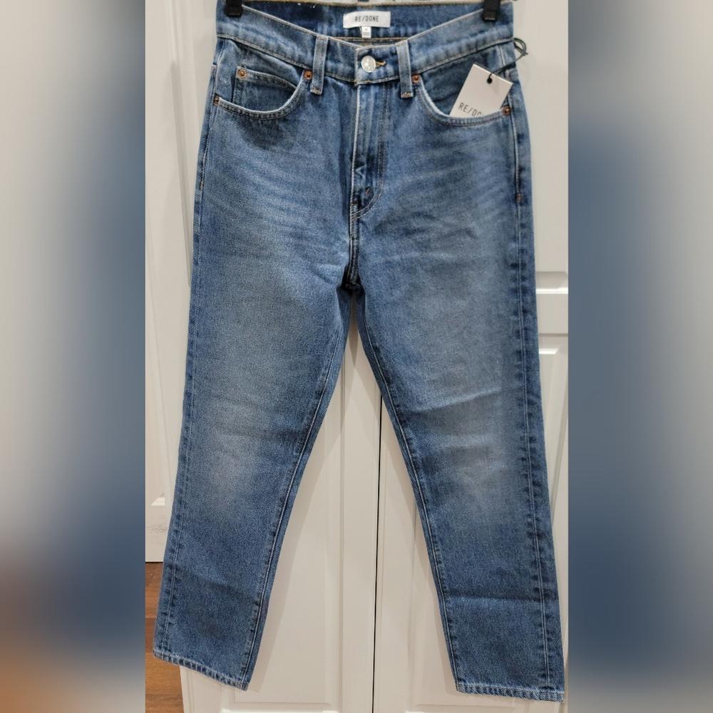 Re/Done Classic Blue Straight Jeans